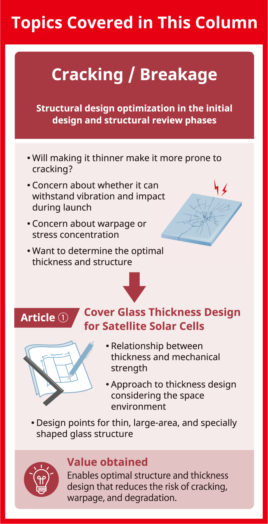 Cover Glass Thickness Design for Satellite Solar Cells