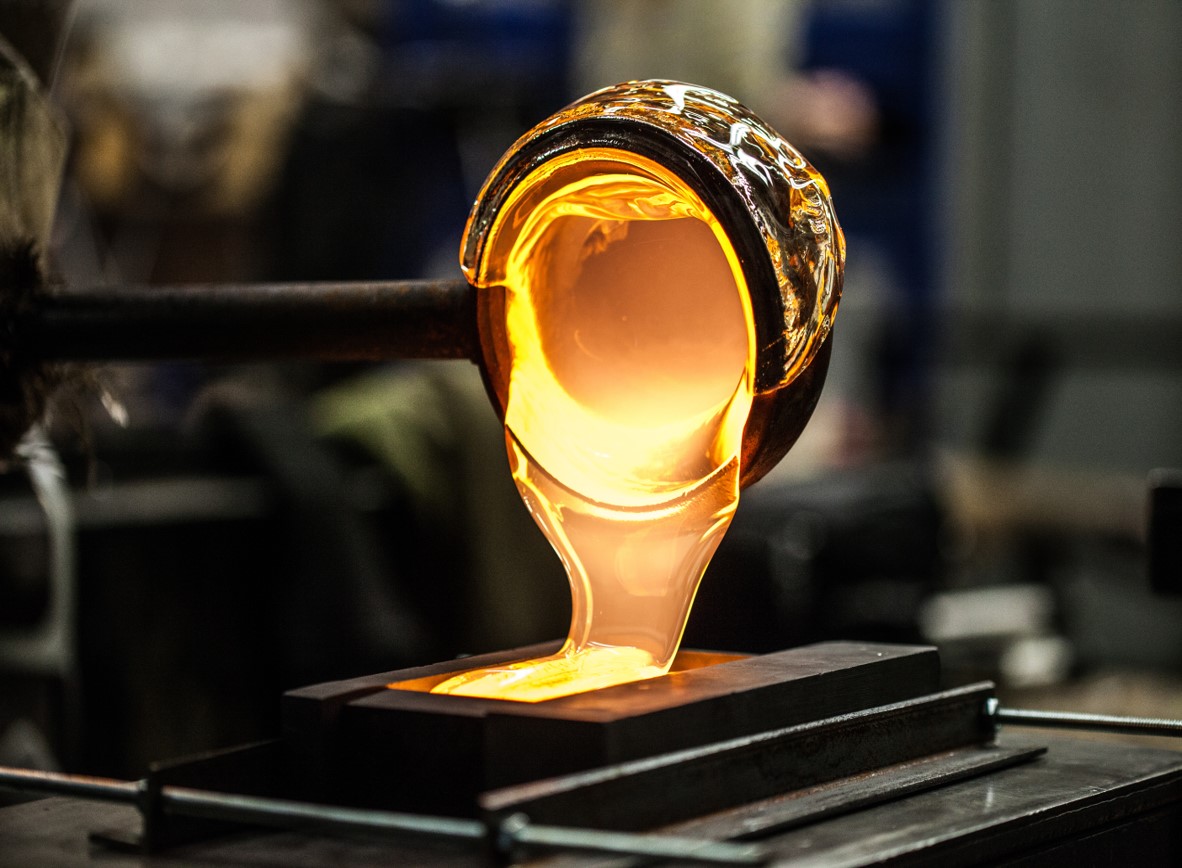 How was glass made historically?